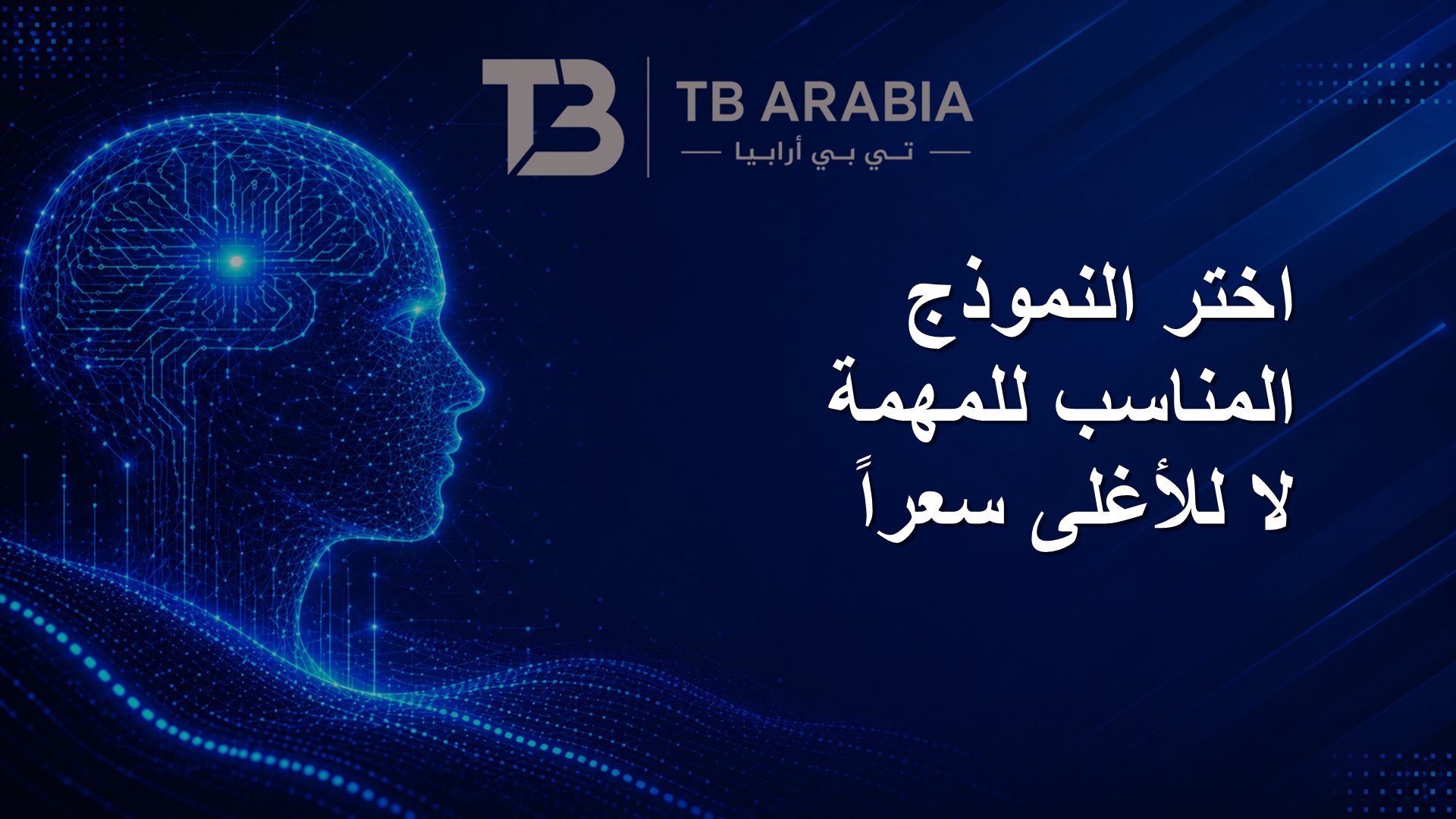 اختر النموذج المناسب للمهمة لا للأغلى سعراً
