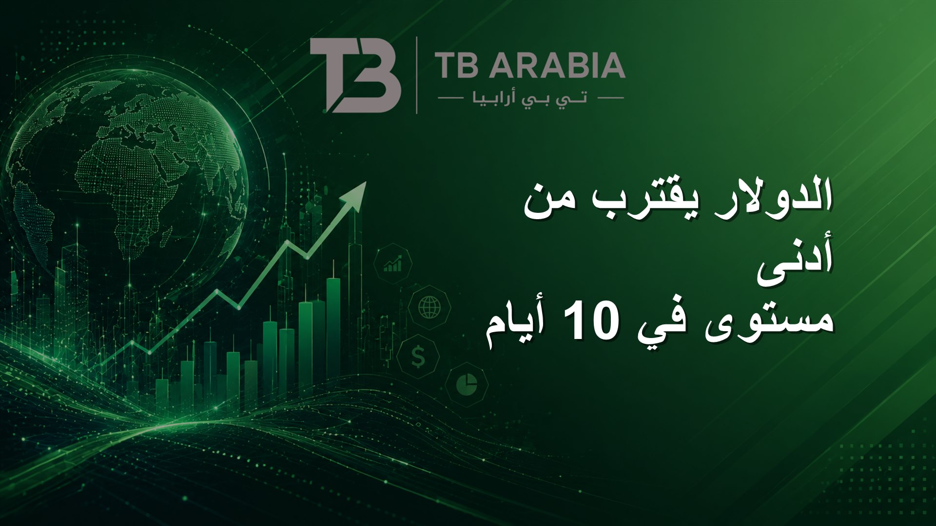 الدولار يقترب من أدنى مستوى في 10 أيام